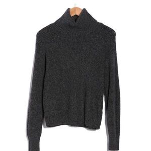ABOUND Thermal Turtleneck Sweater- Charcoal Heather Small